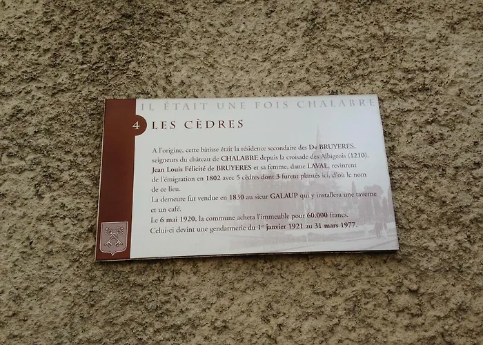 Les Cedres Nyaraló Chalabre